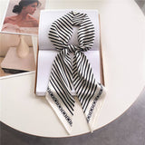 FASHIONABLE DOUBLE LAYER RIBBON ANGLED HEAD SCARF_CWASC1515