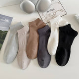 SOLID COLOR COTTON SPORTS BREATHABLE SOCKS FOR MEN_CWMS2014