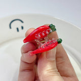 MINI FRUIT HAIR CLAWS STRAWBERRY LEMON CLIPS_CWAHA1331