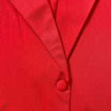 LARGE SIZE HIPHUGGING SLIM FIT BUSINESS SUIT DRESS_CWDMD3704