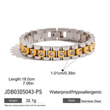 18K GOLD ROUND WHITE ZIRCON DELICATE BRACELET_CWAJE4796