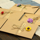 Vintage Kraft Paper Dried Flower Greeting Card_Cwmm1021