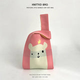 Cartoon Animal Series Knitted Handbag_Cwab2372