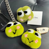 CUTE PLUSH FROG CAR KEYCHAIN BAG ACCESSORIES_CWMM2592