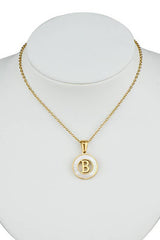 A Z ALPHABET INITIALS PENDANT NECKLACE_CWAJE222