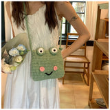 Cute Big-Eyed Cartoon Frog Crochet Bag_Cwab2413