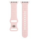 APPLE WATCH9 1 ENGRAVED CHECKERED SILICONE STRAP_CWWW0052