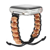 IWATCH9 WOODEN BEADS WAX ROPE STRAP APPLE WATCH9 1_CWWW0046