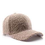 Winter Solid Color Fleece Baseball Hat For Women Cwah2821