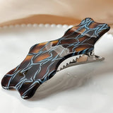 Colorful Line Acetate Duckbill Hair Clip_Cwaha07158