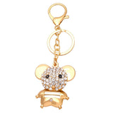 CREATIVE DIAMOND INLAID RAT KEYCHAIN PENDANT_CWAJE0958