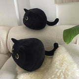 CUTE BLACK CAT PLUSH TOY PILLOW_CWMM0862