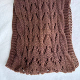 Cwasc1793_Twisted Hollow Long Sleeve Shawl Collar Scarf
