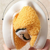 CUTE CARTOON SMILING FACE FABRIC SLIPPERS_CWSHS0254