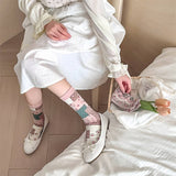 RETRO NEW GARDEN TRANSPARENT SOCKS_CWMS0555