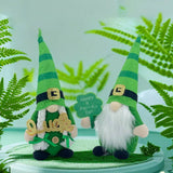 ST PATRICKS DAY FACELESS DOLL RUDOLPH ORNAMENT_CWMM3454