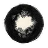 BLACK AND WHITE LACE EYELASH BREATHABLE VEIL_CWMM1986