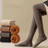Women Padded Warm High Socks Cotton Socks_Cwms0332