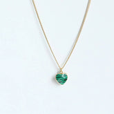 DECEMBER BIRTHSTONE HEART PENDANT NECKLACE_CWMM5334