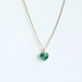 DECEMBER BIRTHSTONE HEART PENDANT NECKLACE_CWMM5334