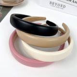TEXTURED SOLID COLOR WIDE BRIM HIGH TOP HEADBAND_CWAHA2078