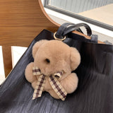 CUTE BEAR DOLL FUR BAG PENDANT CAR KEYCHAIN_CWMM2491