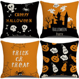 FUNNY LETTER PRINT HALLOWEEN PUMPKIN PILLOWCASE_CWMM1348