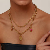 STAINLESS STEEL PENDANT TITANIUM STEEL NECKLACE_CWMM3575