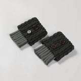 NEW COLOR MATCHING TWIST BUTTON WIDENED SOCKS_CWMS0759