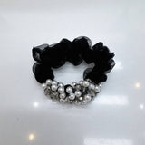 SWEET CRYSTAL PEARL SCRUNCHIE NEW SIMPLE HAIR TIE_CWAHA6773