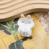 Cwaha1434_White Cartoon Rabbit Hair Claw Clip