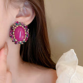 ELLIPTICAL FASHION RETRO EARRINGS_CWAJE2069