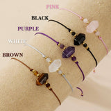 AMETHYST SEMI PRECIOUS GEMSTONE BRACELET_CWAB4642