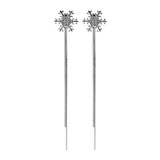 SNOWFLAKE TASSEL SWEET CHRISTMAS EARRINGS_CWAJE1828