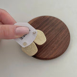 IRREGULAR ELLIPTICAL RESIN EARRINGS_CWAJE1302