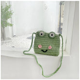 Cute Big-Eyed Cartoon Frog Crochet Bag_Cwab2413