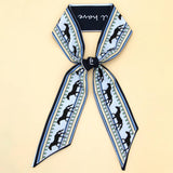 CHIC FLORAL LETTER TWILLY SCARF GIFT WRAP_CWASC0098