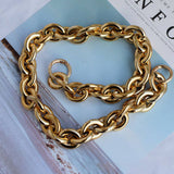 ELEGANT PLASTIC UV PLATED BAG CHAIN FOR WOMEN_CWMM5098