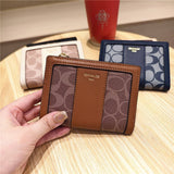Geometric Pattern Bifold Zip Snap Wallet For Women_Cwab06204