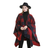 NEW FASHION SPLIT PLAID TRAVEL SHAWL FOR WOMEN_CWMM2097