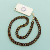 47 24ACRYLIC LEOPARD PRINT BAG CHAIN PHONE STRAP_CWMM5094