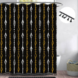BOHEMIAN SIMPLE GEOMETRIC TASSEL SHOWER CURTAIN_CWMM1806