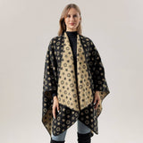 FAUX CASHMERE SHAWL CAPE WITH OUTER CAPE SCARF_CWASC2218