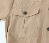 Stylish Casual Shirt Dress With Belt