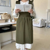 Waterproof And Oil-Proof Oxford Ruffled Cross Apron_Cwmm5827