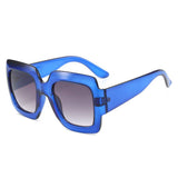 SIMPLE SQUARE FRAME COLOR BLOCK SUNGLASSES WOMEN_CWASG0258