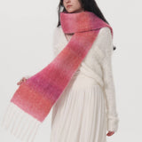 GRADIENT WOOL SCARF FOR WOMEN LUXURY WINTER WARMTH_CWASC0328