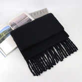 THICK MOHAIR SCARF WINTER TASSEL WRAP FOR WOMEN_CWASC1099