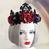 HALLOWEEN SUPPLIES FLOWER WITCH KING CROWN_CWMM0145