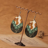 NEW FASHIONABLE WOODEN WATER DROP EARRINGS_CWAJE4002